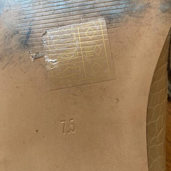 ASOS DESIGN Mantra loafer flat shoes in croc Beige Size 7.5 - Picture 11 of 14